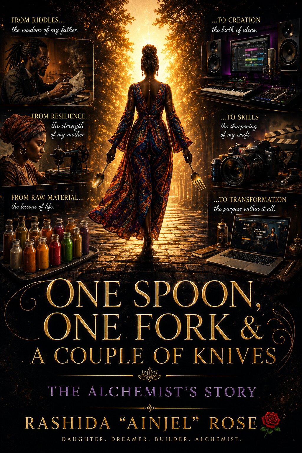 One Spoon, One Fork and a Couple of Knives — The Alchemist’s Story by Rashida Ainjel Rose